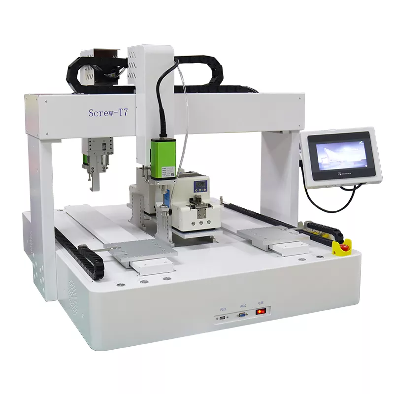 Double head dual platform screw machine