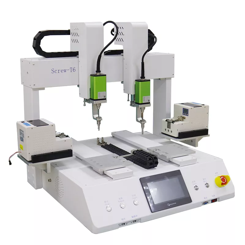 Double head dual platform screw machine